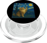 Chat Maine Coon Nuit étoilée Van Gogh - Cadeau pour Maman PopSockets PopGrip pour MagSafe