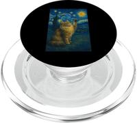Chat Maine Coon Nuit étoilée Van Gogh - Cadeau pour Maman PopSockets PopGrip pour MagSafe