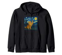 Chat Maine Coon Nuit étoilée Van Gogh - Cadeau pour Maman Sweat à Capuche