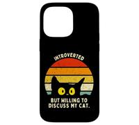 Chat maladroit Humour introverti drôle de Chat Coque pour iPhone 14 Pro Max