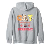 Chat Mama Life Purrfect Feline Lover Cute Kittens Sweat à Capuche