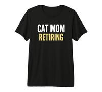 Chat Maman Annonce De Grossesse Retraite Mère T-Shirt Haut de Gamme