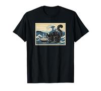 Chat Mangeant des Ramen Ramen Japonais Chat Japon Anime Cat T-Shirt