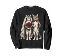 Chat Marié et Marié Couple Chats Sweatshirt