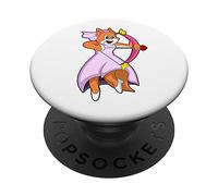 Chat Mariée Arc Mariage PopSockets PopGrip Adhésif