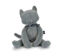 Chat meloe 56cm bleu gris