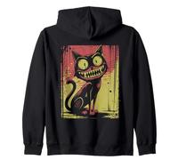 Chat menaçant Chat Uneasy Chat Terrible Chaton menaçant Sweat à Capuche