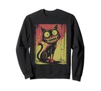 Chat menaçant Chat Uneasy Chat Terrible Chaton menaçant Sweatshirt