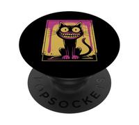 Chat menaçant Chaton menaçant PopSockets PopGrip Adhésif