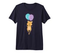 Chat Mignon accroché sur Un Ballon T-Shirt Haut de Gamme