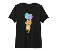Chat Mignon avec Ballon d'anniversaire T-Shirt Haut de Gamme