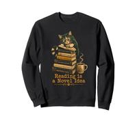 Chat Mignon avec des Livres - La Lecture est Une idée Nouvelle Sweatshirt