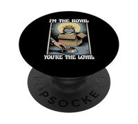 Chat mignon avec inscription « I'm The Royal You're The Loyal » PopSockets PopGrip Adhésif