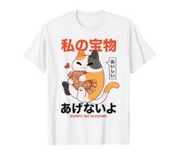 Chat Mignon avec Taiyaki Anime Japonais Kawaii Anime Esthétique Snack T-Shirt