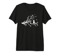 Chat Mignon dans Un Arbre félin au Clair de Lune T-Shirt Haut de Gamme