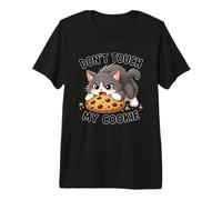 Chat Mignon Don't Touch My Cookie T-Shirt Haut de Gamme