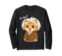 Chat Mignon E = MC2 Drôle Science Math Physique Equations Enfants Manche Longue