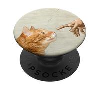 Chat mignon esthétique drôle art graphique y2k adolescente fille PopSockets PopGrip Adhésif