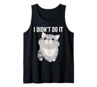 Chat Mignon et Amusant avec Inscription « I did Not do it » Débardeur