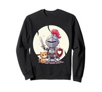 Chat Mignon et Chevalier Amour Festival médiéval Ren Faire Sweatshirt