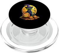 Chat Mignon Halloween Dessin Animé Chat Noir Citrouille pour PopSockets PopGrip pour MagSafe