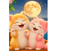 Chat Mignon Heureux Puzzle pour Adultes 60 Pièces, Puzzles Classiques, Détente & Relaxation, Famille Jeu Puzzles, Puzzle de Décoration
