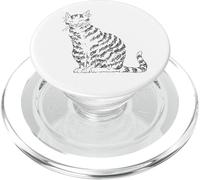 Chat Mignon Jouant Une Note de Musique clé de Musique Art Musicien PopSockets PopGrip pour MagSafe