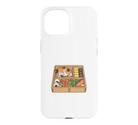 Chat Mignon Kawaii Bento Boîte Japonais Coque pour iPhone 15