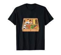 Chat Mignon Kawaii Bento Boîte Japonais T-Shirt Graphique avec Valeur