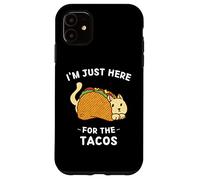 Chat mignon Kawaii I'm Just Here For The Tacos Coque pour iPhone 11
