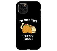 Chat mignon Kawaii I'm Just Here For The Tacos Coque pour iPhone 11 Pro