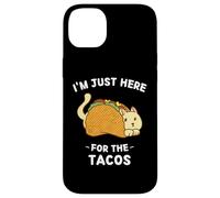 Chat mignon Kawaii I'm Just Here For The Tacos Coque pour iPhone 14 Plus