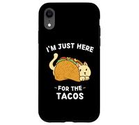 Chat mignon Kawaii I'm Just Here For The Tacos Coque pour iPhone XR