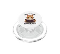 Chat Mignon lisant Comment entraîner Votre Humain PopSockets PopGrip pour MagSafe