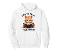 Chat Mignon lisant Comment entraîner Votre Humain Sweat à Capuche
