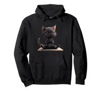 Chat mignon méditant paisible ambiance zen Sweat à Capuche