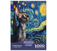 Chat Mignon Puzzle 1000 Pieces Cadeau Unique Jeu Éduchatif Défi Jouet À De Qualité Supérieure Peinture Art pour Adultes Et Enfants 38x26cm/1000pcs