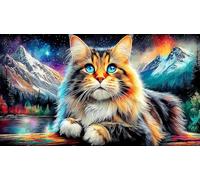 Chat Mignon Puzzle 1000 pièces Educa Jouet en Bois Cadeau Unique De l'art Décoration Jeu éducatif Challenge Toy pour Adultes et Enfants à partir de 14 Ans Chat mignon38x52cm/1000pcs