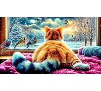 Chat Mignon Puzzle 1000 pièces en Papier recyclé - Jeu Amusant & Stimulant pour Adultes et Enfants Cadeau 38x52/1000pcs