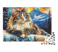 Chat Mignon Puzzle 1000 Pièces - Qualité Premium, Jeu De Concentration, Poster Artistique Inclus, Parfait pour Soirées Cosy, 70x50cm/1000pcs