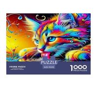 Chat Mignon Puzzle De 1000 Pièces : Collaborer avec Les Proches - Idéal pour Les Fêtes De Famille Absolument Éblouissant!