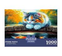 Chat Mignon Puzzle De 1000 Pièces : pour Les Amis, Organiser Une Soirée Détente Autour D’Un Jeu Collaboratif Absolument Éblouissant.