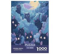 Chat Mignon Puzzles 1000 Pièces Cadeau Unique Jeu Éduchatif Challenge Toy À De Qualité Supérieure Peinture Art pour Adultes Et Enfants 38x26cm/1000pcs