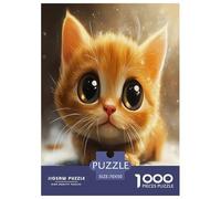 Chat Mignon Puzzles 1000 Pièces Cadeau Unique Jeu Éduchatif Challenge Toy À De Qualité Supérieure Peinture Art pour Adultes Et Enfants 70x50cm/1000pcs