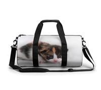 Chat Mignon Sac De Sport Gym Sac De Voyage Sac Week-End Duffel Bag pour Camping Randonnée Voyage 45x23x23cm