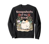 Chat Mignon Selfie Souvenirs Doux et Nature Florale Sweatshirt