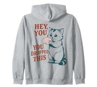 Chat mignon tenant un cerveau drôle que vous avez laissé tomber ceci Sweat à Capuche