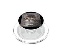 Chat Mignon Triste Dit Bruh Flou Photo Meme PopSockets PopGrip pour MagSafe