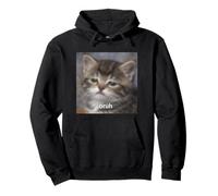Chat Mignon Triste Dit Bruh Flou Photo Meme Sweat à Capuche