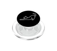 Chat Moderne étiré horizontalement PopSockets PopGrip pour MagSafe